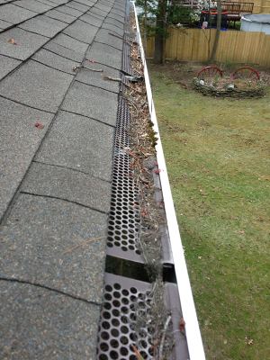 These are bad gutter guards, sheilds or protectors